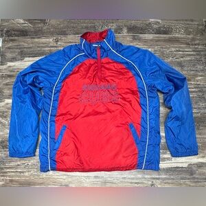 Vintage Chicago Cubs Half Zip Windbreaker Jacket MLB Genuine Merchandise GUC